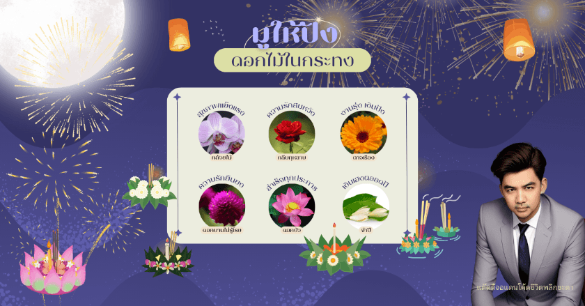 ดอกไม้ในกระทง...เสริมสิริมงคลอย่างไร? ให้กับคุณ By แด๊ดดี้จอแดนโค้ดชีวิตพลิกชะตา